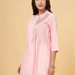 Rangmanch by Pantaloons Seashell Pink Floral Print A Line Kurti image 3