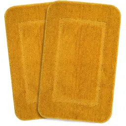 Saral Home Gold Microfibre Bath Mat Pack of 2 image 2