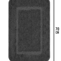 Saral Home Dk.Grey Microfibre Bath Mat Pack of 1 image 2