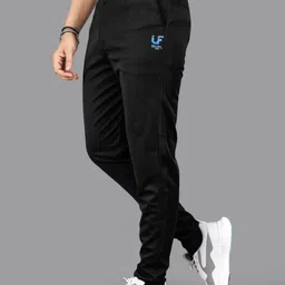 ISUEL FAB Men Black Lycra Trousers image 4