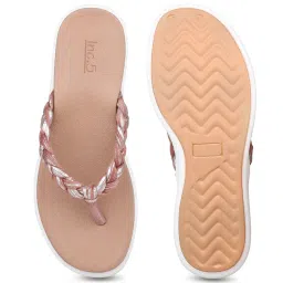 Inc.5 Women's Peach Thong Wedges image 3
