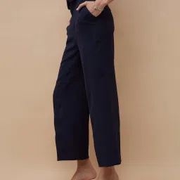 Code By Lifestyle Blue Regular Fit Trousers image 3