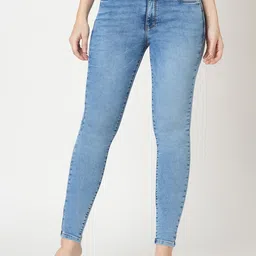 Kraus Jeans Women Skinny Fit High-Rise Light Fade Jeans-picture-32