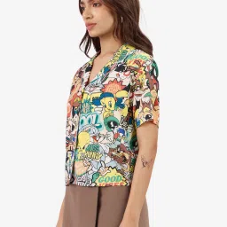 The Souled Store Multicolor Printed Shirt image 3