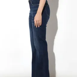 Only Blue Cotton Solid High Rise Jeans image 3