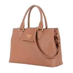 Baggit Tan Animal Effect Medium Satchel image 3