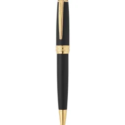CROSS Black Bailey Matte Black Extra-Fine Nib Brass Ballpoint Pen provide description image 3