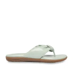 Monrow Women's Green Thong Sandals image 3
