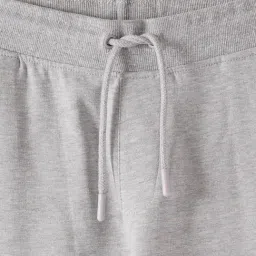 R&B Girls Grey Melange Cotton Embroidery Joggers image 3