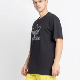 ADIDAS ORIGINALS Men's Black OUTL TREF T-Shirt image 3