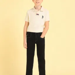 U.S. Polo Assn. Boys Black Relaxed Fit Mid Rise Jeans-picture-25