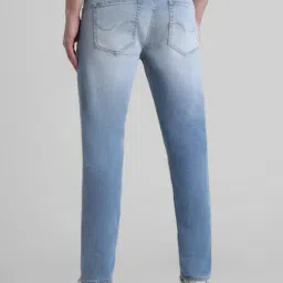 Jack & Jones Light Blue Denim Cotton Skinny Fit Jeans image 2