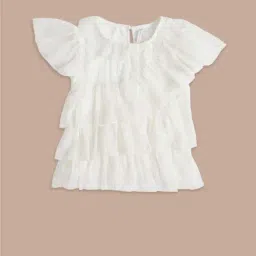 Pantaloons Junior Kids Off-White Regular Fit Top-picture-33