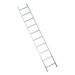 AGUERRI 10 Steps Aluminium Ladder Silver Lightweight High Strength Wall Support 10 ft. (305 cm) Height Single Section for Indoor & Outdoor Use-picture-13