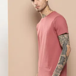 Difference Of Opinion Pink Cotton Regular Fit T-Shirt image 3