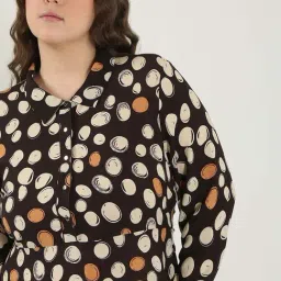 Vero Moda Curve Black Bean Printed Casual Dress image 5