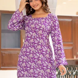 KALINI Floral Print Cotton Top-picture-33