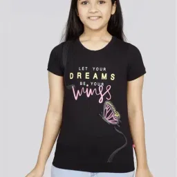 3PIN Girls Black Cotton Solid T-Shirts-picture-41