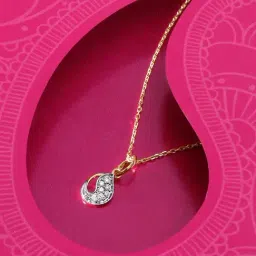 Mia by Tanishq Diamond 14k (585) Yellow Gold Pendant for Women image 2