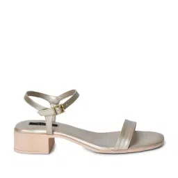 Aurelia Women's Gold Ankle Strap Sandals-picture-12
