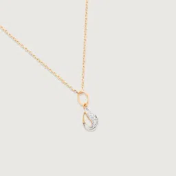 Mia by Tanishq Diamond 14k (585) Yellow Gold Pendant for Women image 4