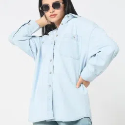 R&B Light Blue Denim Shirt image 4