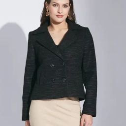 Latin Quarters BlackSolid Full Sleeves Blazer-picture-11