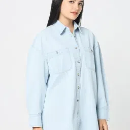 R&B Light Blue Denim Shirt image 5
