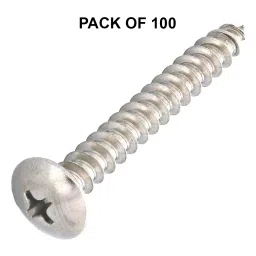 Shark Stainless Steel Screw Pan Phillips Head Size 3x16 mm (Pack of 100 Pcs) image 2