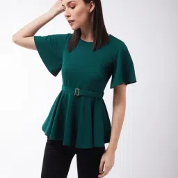 Miss Chase Green Relaxed Fit Top image 3