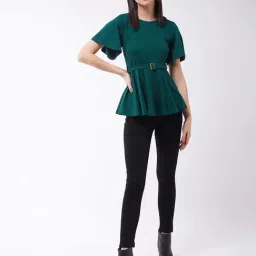 Miss Chase Green Relaxed Fit Top image 4