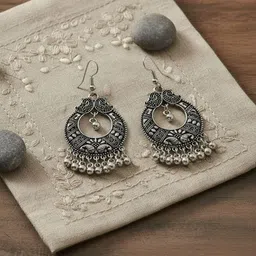 SZN Geometric Drop Earrings image 2