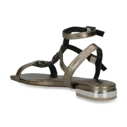 Bagatt Women's Glaze Metallic Ankle Strap Sandals image 5