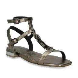 Bagatt Women's Glaze Metallic Ankle Strap Sandals image 2