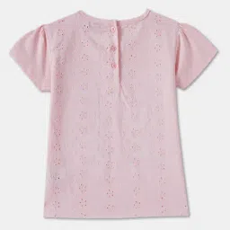 R&B Kids Pink Embroidery Regular Fit Top image 2