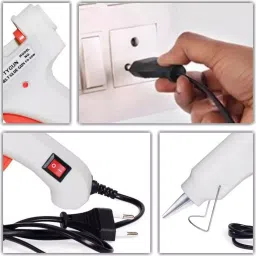 CRAFTYGUN 20 W Mini Glue Gun with 12 Sticks White 7 mm Stick Diameter, SH_WHHITEE--MINI-12-STKKS-20WT image 3