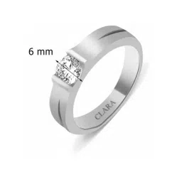 Clara White Sterling Silver Swarovski The Marcos Ring image 2