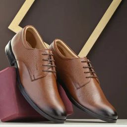 Clog London Men's Tan Derby Shoes-picture-29
