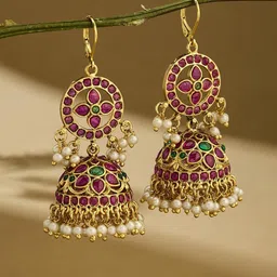 Fabindia Women Contemporary Jhumkas Earrings-picture-40