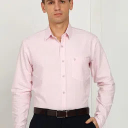 ELLIPSE Men Vertical Striped Spread Collar Cotton Formal Shirt-picture-28