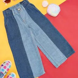 Pantaloons Junior Cotton Cut & Sew Jeans - Blue image 1