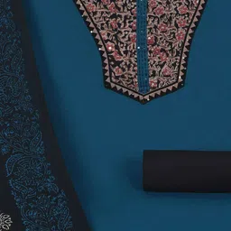 KAMI KUBI Embellished Pure Cotton Unstitched Dress Material image 4