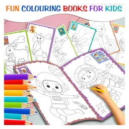 hellofriend books My Super Fun Colouring Bag: Set of 10 Amazing Colouring Books - Perfect for Kids, Travel and Gifting Return Gifts image 2