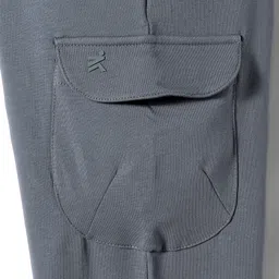 Doreme Terry Knit Full Length Track Pant With Pockets - Light Blue image 3