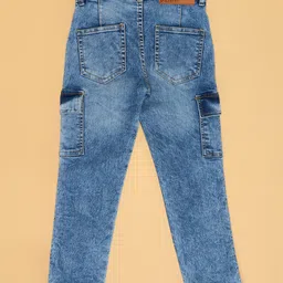 Pantaloons Junior Denim Mild Washed Jeans - Dusk Blue image 5