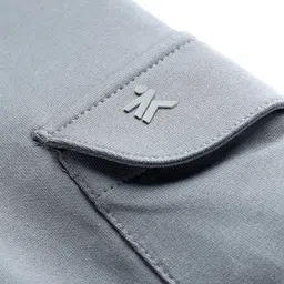 Doreme Terry Knit Full Length Track Pant With Pockets - Light Blue image 4