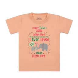 Arvesa Kids Typography Printed Round Neck Cotton T-shirt-picture-36