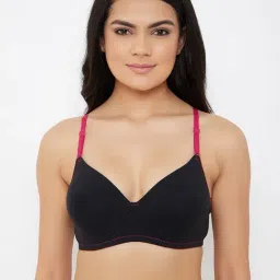 Clovia Black Non Wired Padded T-Shirt Bra-picture-22