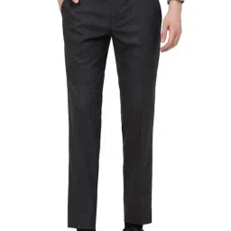 Greenfibre Blue Slim Fit Checks Trousers-image-12