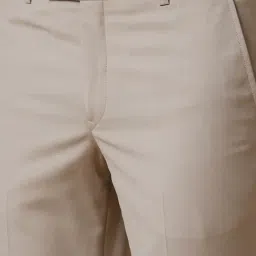 Metal Beige Rayon Slim Fit Trousers image 5